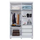 Roupeiro Milão 4 Portas 3 Gavetas Benetil Branco