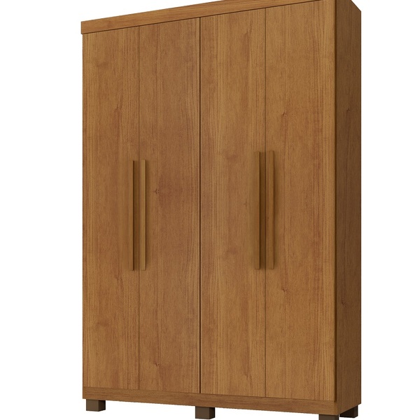 Roupeiro Milão 4 Portas 3 Gavetas Benetil Cinamomo