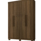 Roupeiro Milão 4 Portas 3 Gavetas Benetil Imbuia