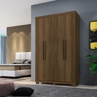 Roupeiro Milão 4 Portas 3 Gavetas Benetil Imbuia