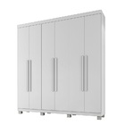 Roupeiro Milão 6 Portas 3 Gavetas Benetil Branco