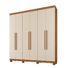 Roupeiro Milão 6 Portas 3 Gavetas Benetil Cinamomo-off White