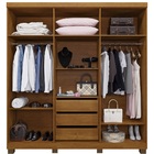 Roupeiro Milão 6 Portas 3 Gavetas Benetil Cinamomo-off White