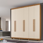 Roupeiro Milão 6 Portas 3 Gavetas Benetil Cinamomo-off White