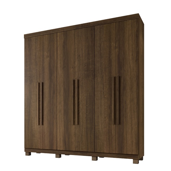 Roupeiro Milão 6 Portas 3 Gavetas Benetil Imbuia