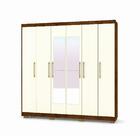 Roupeiro Mistral Com Espelho Imbuia Champanhe