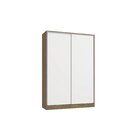 Roupeiro Modulado 2 Portas De Correr 1584mm Nogueira/branco