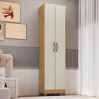 Roupeiro Multiuso 2 Portas 180,5cm Rp1208 Ipê/cristalo