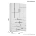 Roupeiro Multiuso Mineirão 2 Portas 4 Gavetas - Jcm Cacau