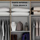 Roupeiro New Verona 6 Portas Com Espelho Salleto Ipê