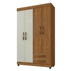 Roupeiro Nice Freijó Cinza 4 Portas