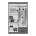 Roupeiro Nice Off Cacau 4 Portas