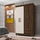 Roupeiro Nice Off Cacau 4 Portas