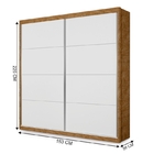 Roupeiro Nina Amendoa Branco Acetinado