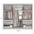 Roupeiro Niterói 02 Portas De Correr Branco