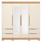 Roupeiro Oliveira Espelho Freijo Off White