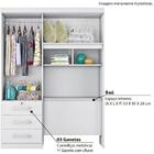 Roupeiro Para Cama Box Solteiro Duster 3 Portas Com Baú - Bra