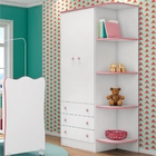 Roupeiro Park Branco Rosa