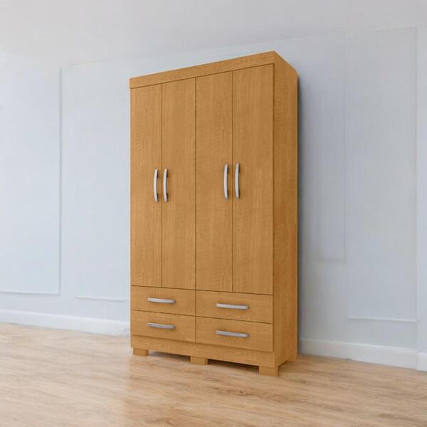 Roupeiro Parma 04 Portas E 04 Gavetas Naturalle