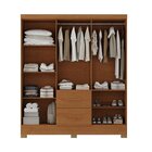 Roupeiro Primordial Max 6 Portas 2 Gavetas Cinamomo