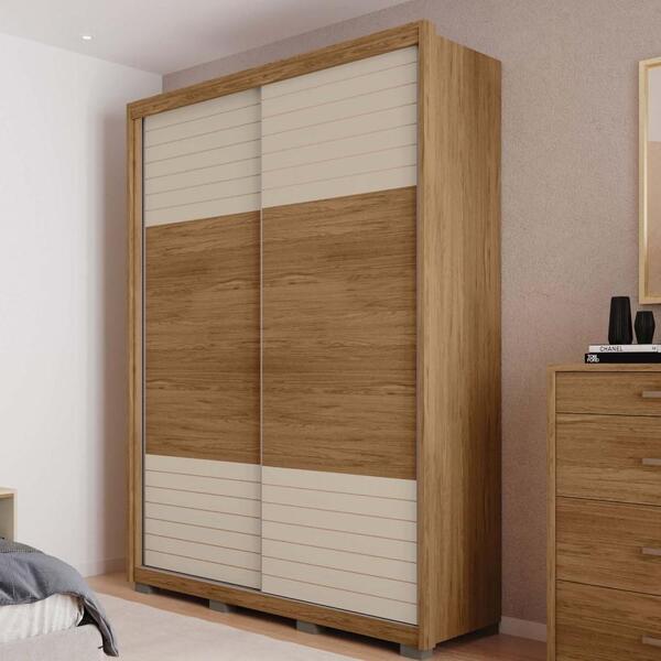 Roupeiro Quarto Solteiro 2 Portas 3 Gavetas 6 Prateleiras 3 C