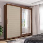 Roupeiro Quarto Solteiro Com Espelho 2 Portas 9 Prateleiras 4