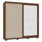 Roupeiro Quarto Solteiro Com Espelho 2 Portas 9 Prateleiras 4