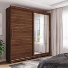 Roupeiro Quarto Solteiro Com Espelho 2 Portas 9 Prateleiras 4