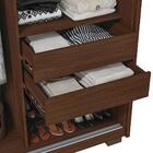 Roupeiro Quarto Solteiro Com Espelho 2 Portas 9 Prateleiras 4