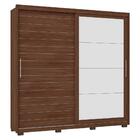 Roupeiro Quarto Solteiro Com Espelho 2 Portas 9 Prateleiras 4