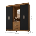 Roupeiro Rachel Freijó Preto Com Espelho