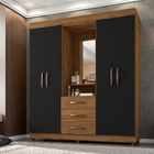 Roupeiro Rachel Freijó Preto Com Espelho