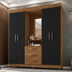 Roupeiro Rachel Freijó Preto Com Espelho