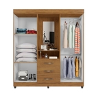 Roupeiro Rachel Freijó Preto Com Espelho