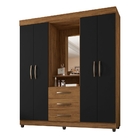 Roupeiro Rachel Freijó Preto Com Espelho