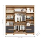 Roupeiro Rhodes Nature Titanium