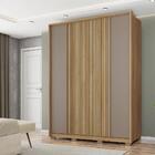 Roupeiro Ripado 4 Portas Santarém Buriti Fendi