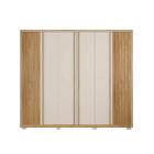 Roupeiro Ripado 6 Portas Algarve Buriti Off White