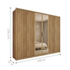 Roupeiro Ripado 6 Portas Braga Buriti