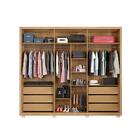 Roupeiro Ripado 6 Portas Com 2 Espelhos Algarve Buriti Off Wh