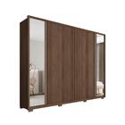 Roupeiro Ripado 6 Portas Com 2 Espelhos Vedras Fendi Havana