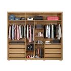 Roupeiro Ripado 6 Portas Com 4 Espelhos Douro Buriti Off White