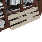 Roupeiro Ripado 6 Portas Faro Havana Off White