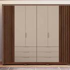 Roupeiro Ripado 6 Portas Faro Havana Off White