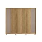 Roupeiro Ripado 6 Portas Vedras Buriti Fendi