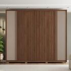 Roupeiro Ripado 6 Portas Vedras Fendi Havana