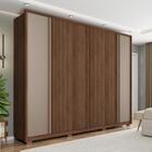 Roupeiro Ripado 6 Portas Vedras Fendi Havana