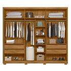 Roupeiro Ripado Com Espelho Meca Freijó