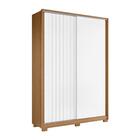 Roupeiro River Portas Flex Nature Branco/titanium 3 Gavetas