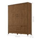 Roupeiro Robbie Castanho Wood